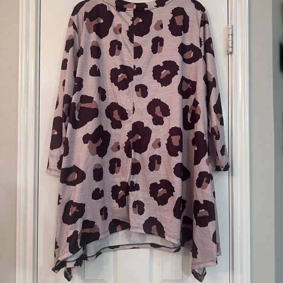 SHEIN Animal Print Tunic in Pink and Brown - Picture 3 of 3